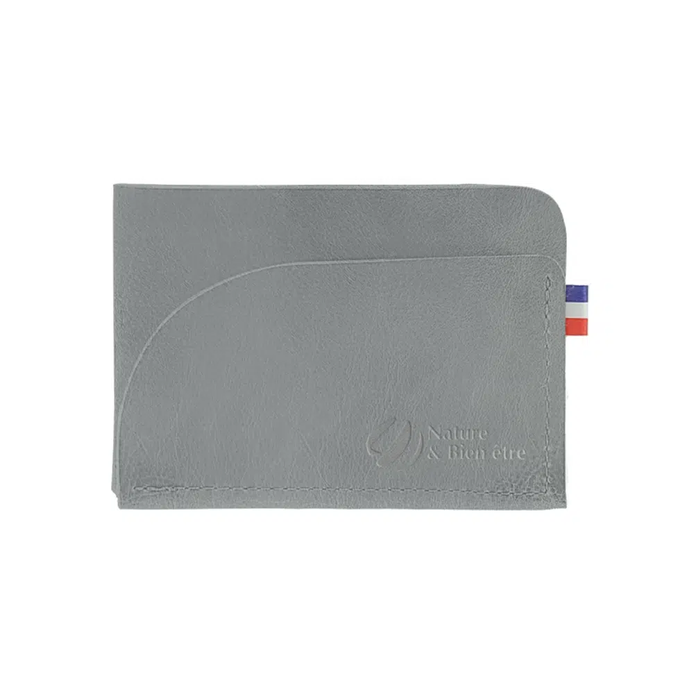 porte cartes personnalisé gris vue personnalise
