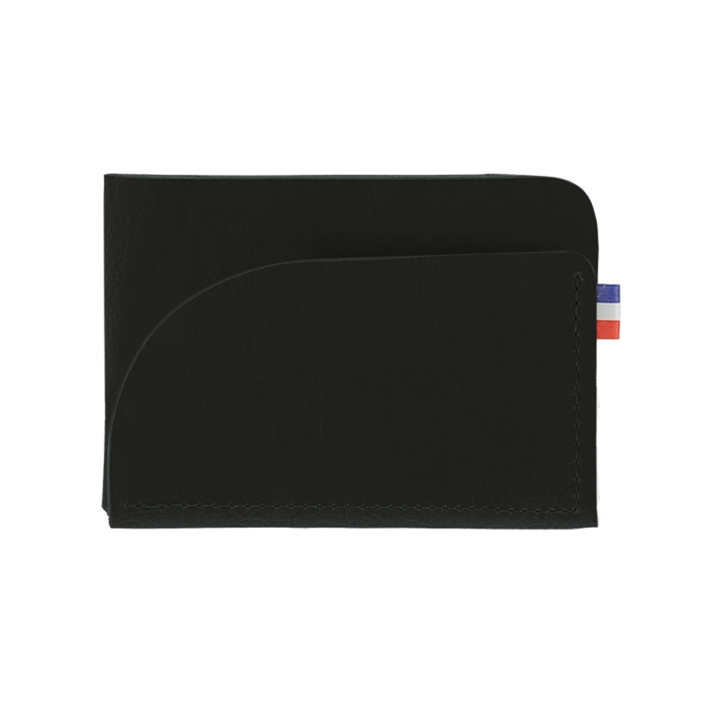 porte cartes personnalisé noir