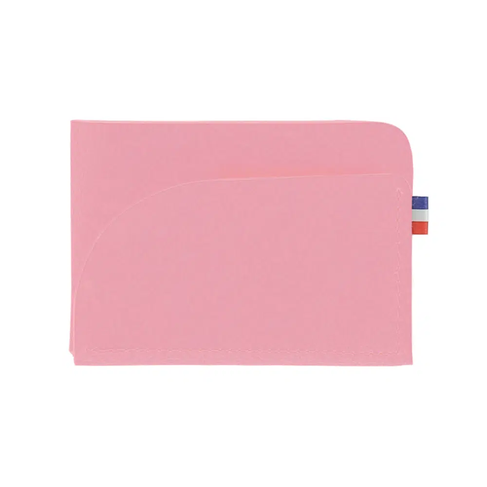 porte cartes personnalisé rose