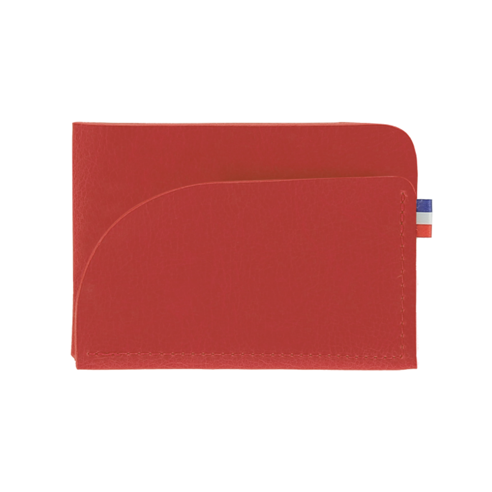 porte cartes personnalisé rouge