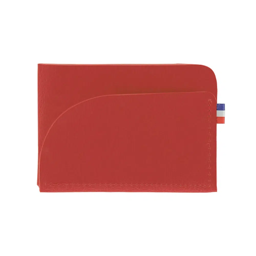 porte cartes personnalisé rouge