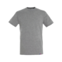 T-shirt coton unisexe couleurs made in France express 72h gris sur fond blanc