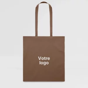 sac coton 140 g ecru cottonel plus couleur sur fond gris