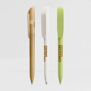 stylo bic super clip origine sur fond gris