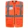 Gilet multi‑fonction 120 g/m² poches & badge - Orange
