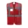 Gilet multi‑fonction 120 g/m² poches & badge - Rouge