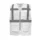 Gilet multi‑fonction 120 g/m² poches & badge - Blanc