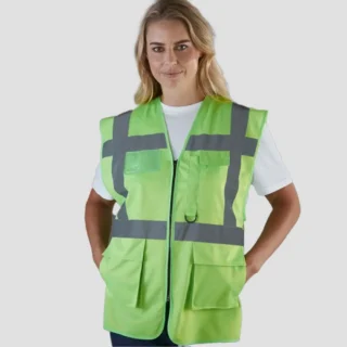 Gilet multi‑fonction 120 g/m² poches & badge