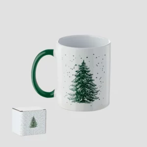 Mug de Noël céramique décor festif personnalisable