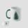 Mug de Noël céramique décor festif personnalisable - Vert