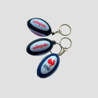 Porte-clés ballon de rugby antistress personnalisé