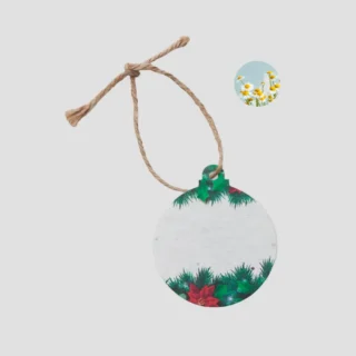 Suspension de Noël en papier semences
