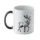 Mug de Noël céramique décor festif personnalisable - Noir