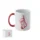 Mug de Noël céramique décor festif personnalisable - Rouge