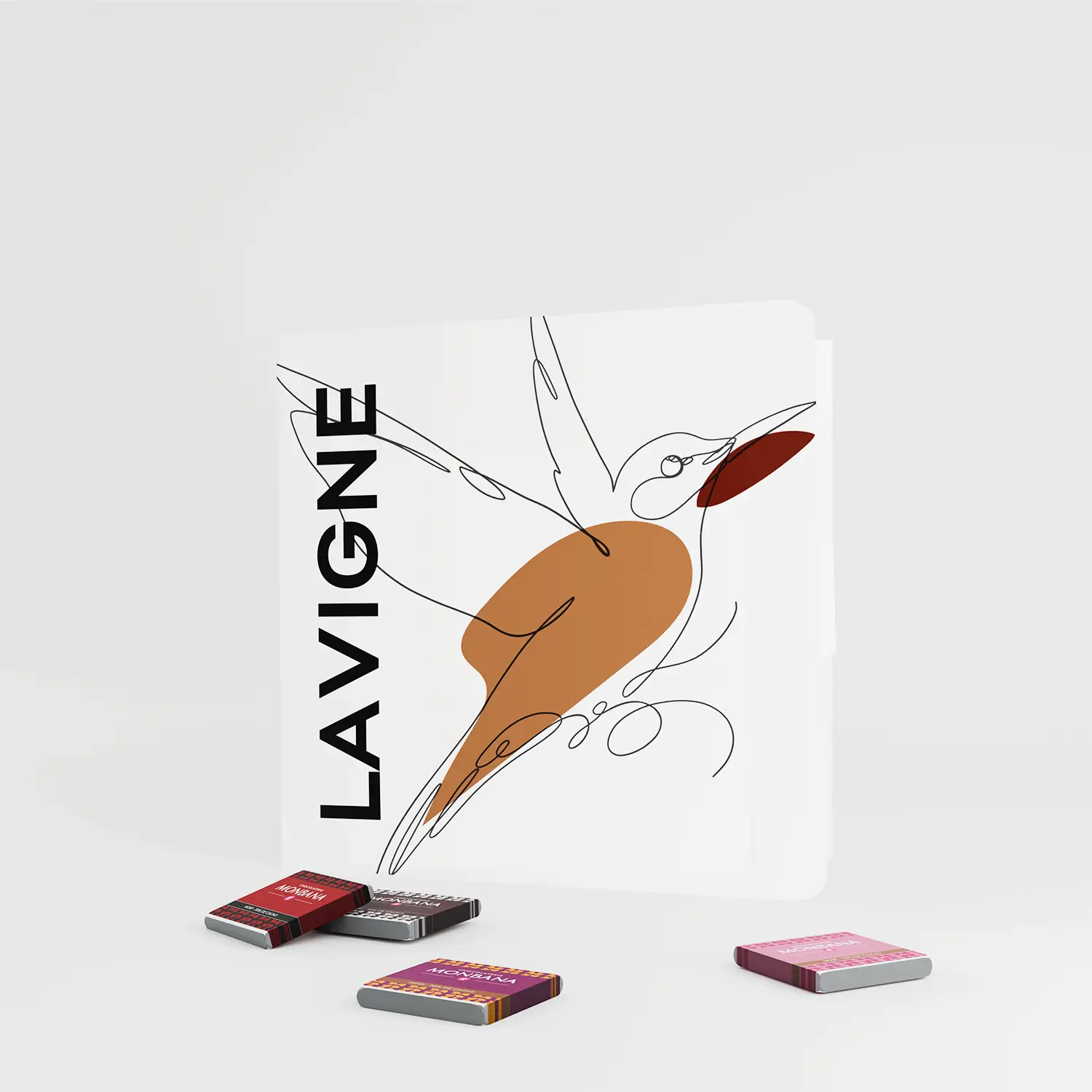 Carte de voeux 9 chocolats Monbana