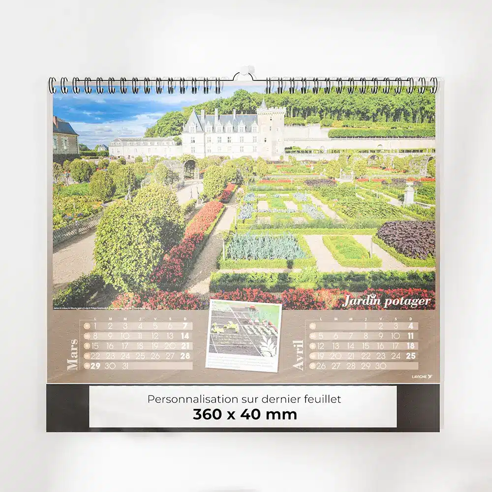 visuel feuillet 3 calendrier photo creations vegetales sur fond gris