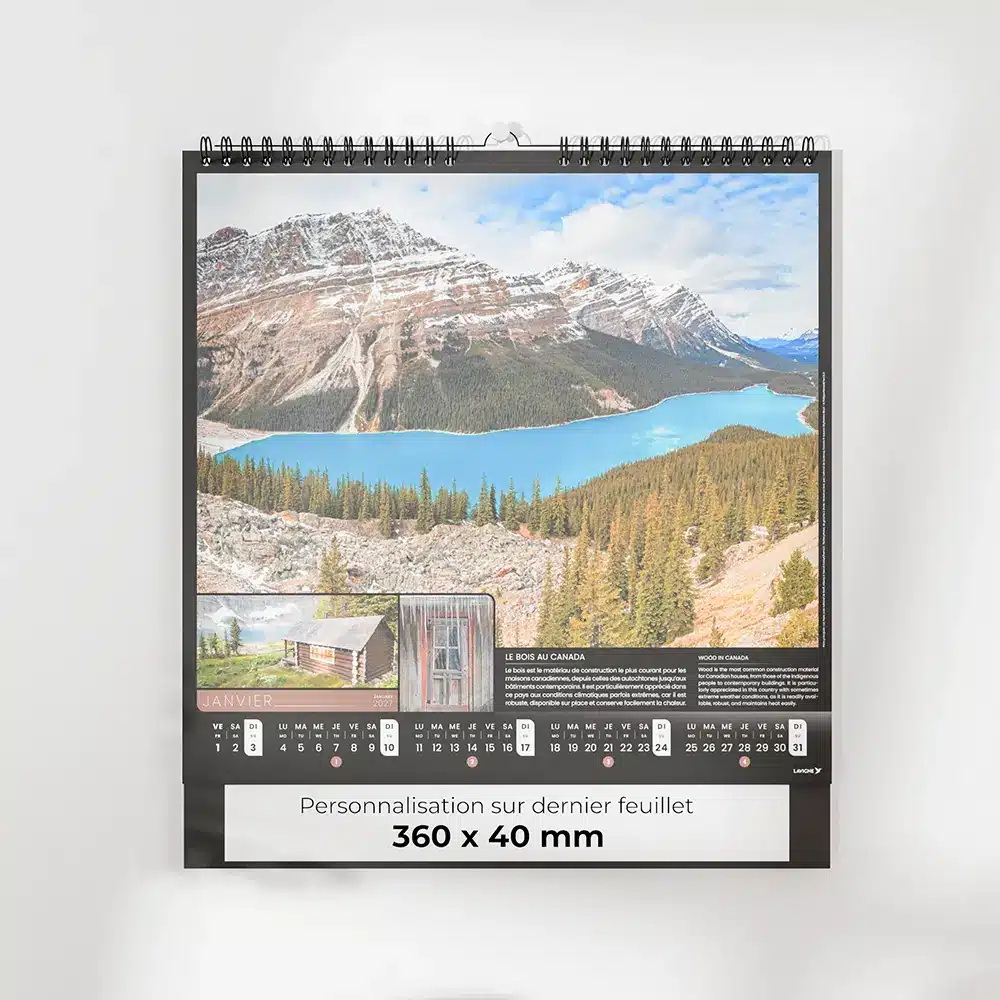 visuel feuillet 2 calendrier photo planete maison sur fond gris