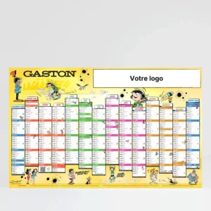 visuel recto calendrier cartonne maxi format gaston lagaffe sur fond gris