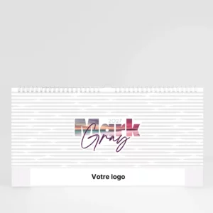 visuel couverture calendrier photo mark gray sur fond gris