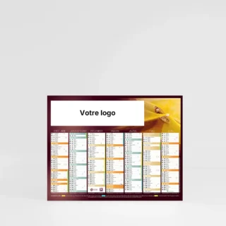 visuel recto mini calendrier cartonné symbiose sur fond gris
