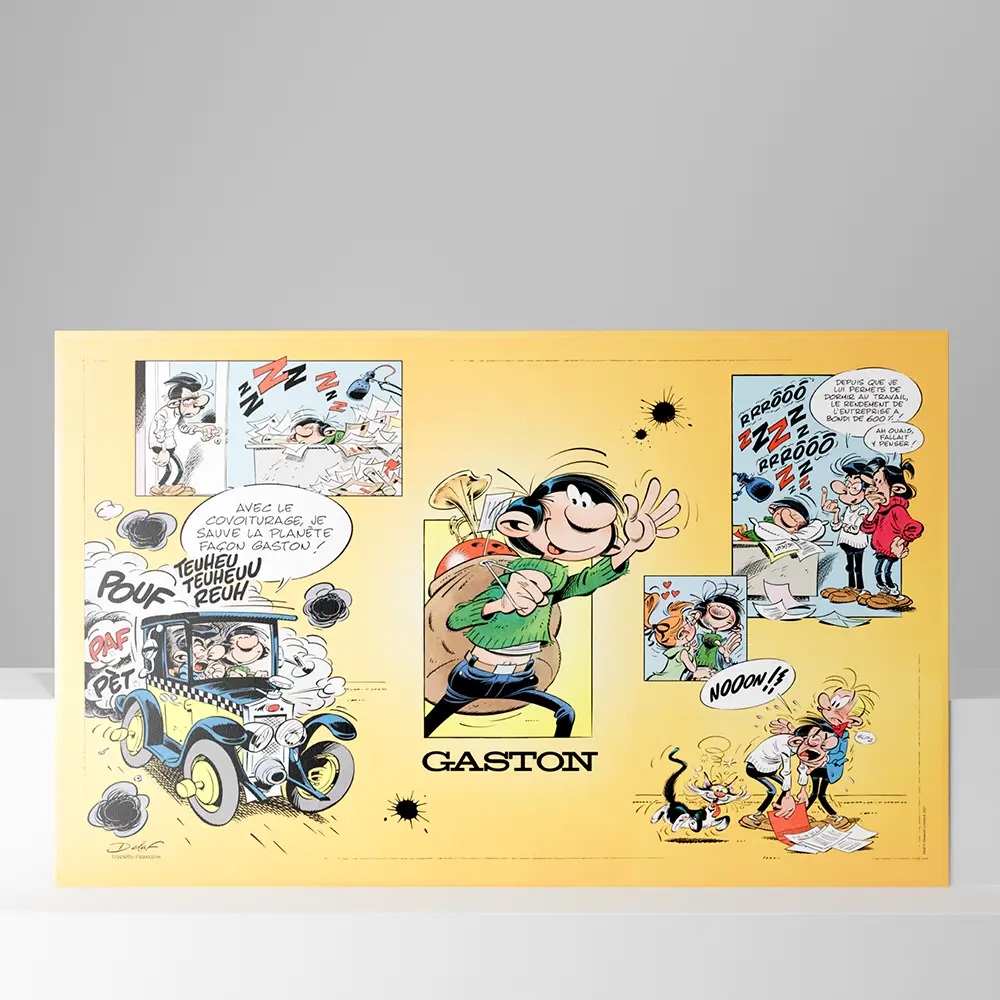 Calendrier cartonné maxi format Gaston Lagaffe