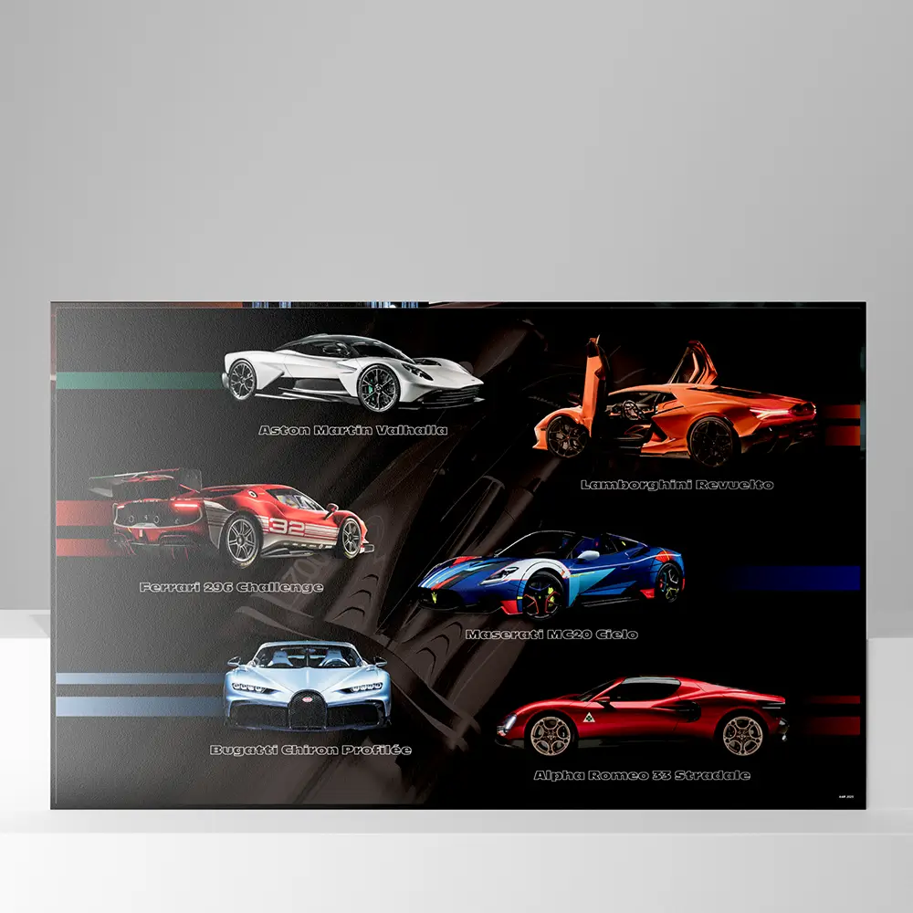 Calendrier cartonné maxi format Voitures