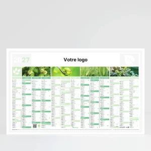 visuel recto calendrier cartonne maxi format nature sur fond gris