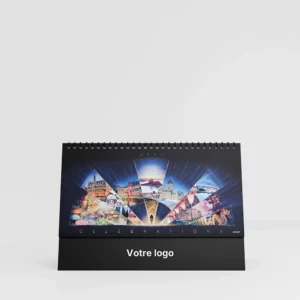 visuel calendrier de bureau celebrations sur fond gris