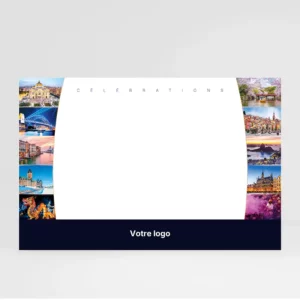 sous mains de bureau celebrations sur fond gris