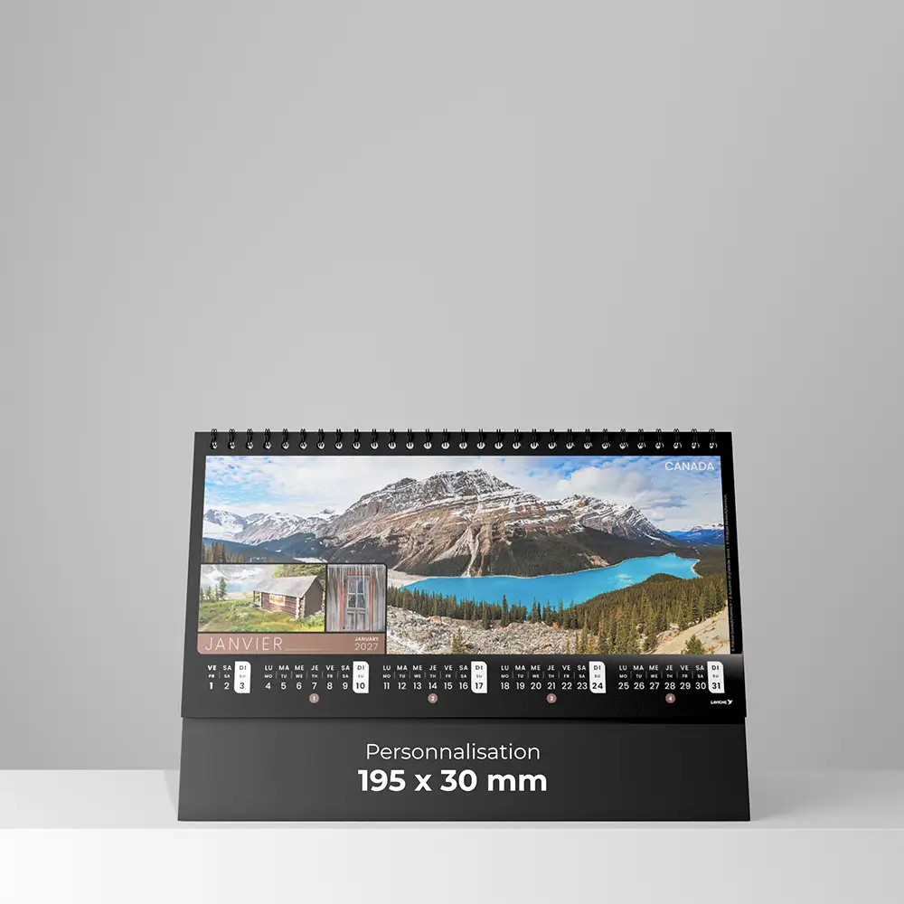 Calendrier de bureau Planète maison