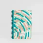 carnet de note spirale personnalisé papier tigre wrap sur fond gris