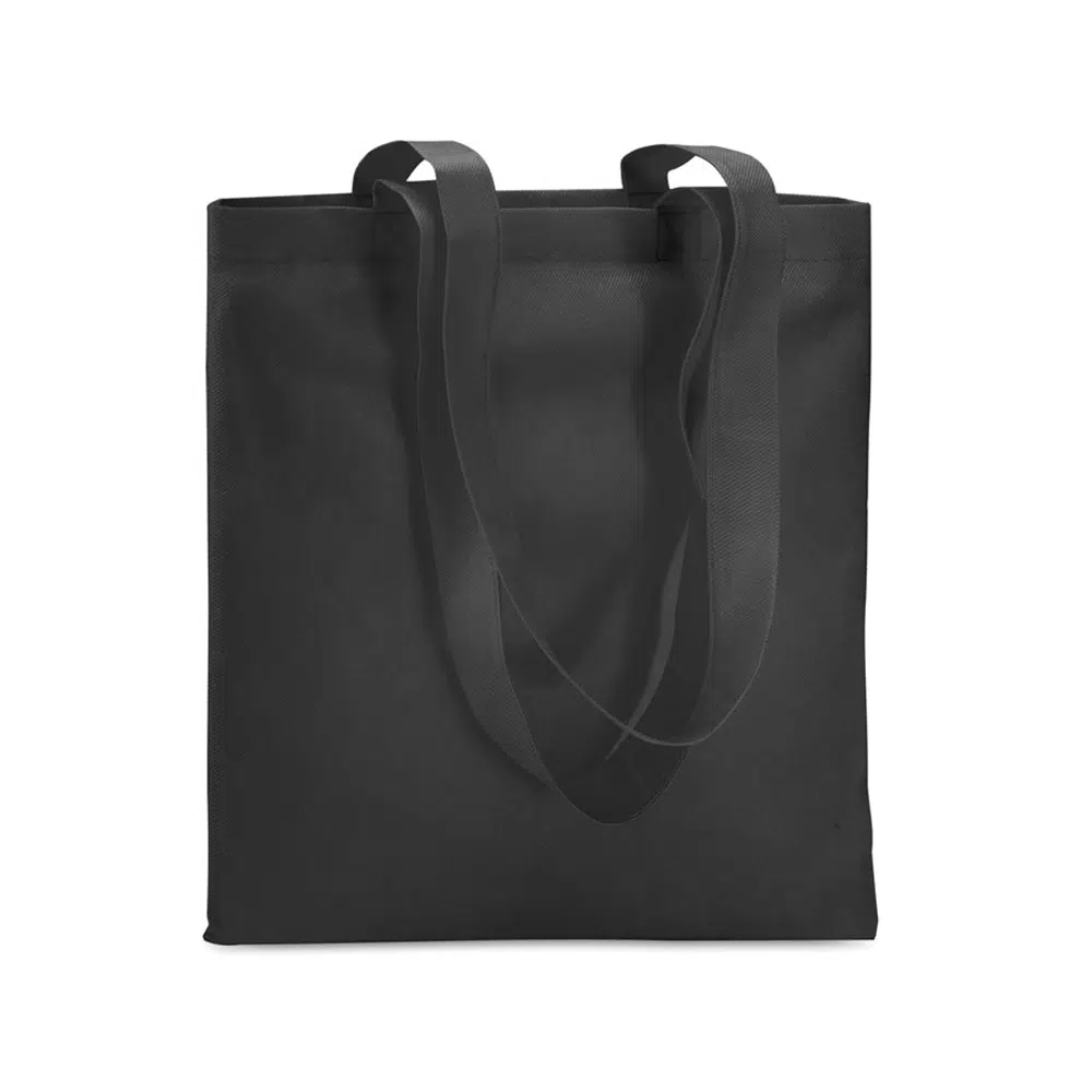 tote bag publicitaire economique jaune sur fond blanc