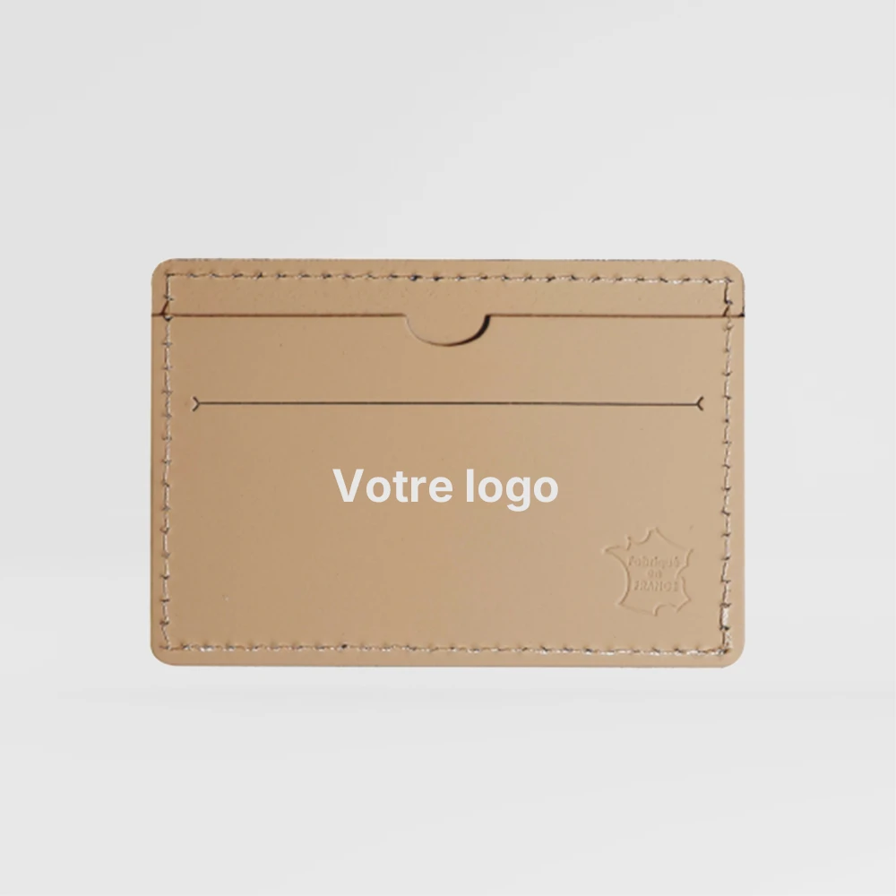 Porte-carte personnalisable en cuir régénéré
