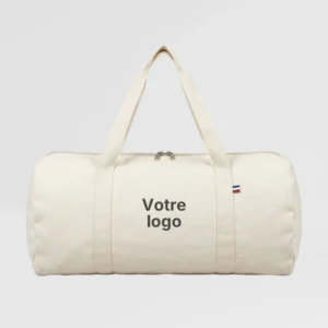 sac polochon france coton recyclé 250g m2 ecru