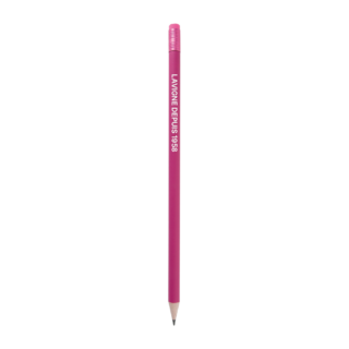Crayon de papier bois coloré bout gomme - fabrication France - rose