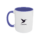 Mug céramique bicolore 330ml – EXPRESS 72H - Bleu