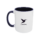 Mug céramique bicolore 330ml – EXPRESS 72H - Bleu foncé