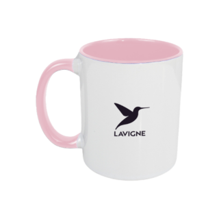 Mug céramique bicolore express Rose