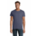 T-shirt manches courtes coton bio - PIONEER - Bleu denim