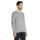 T-shirt manches longues coton bio 175g - PIONEER LSL - Gris chiné