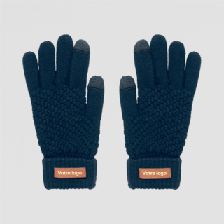 gants publicitaires sur fond gris