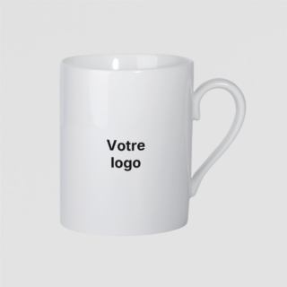 Mug porcelaine 30 cl fabriqué en france sur fond gris