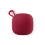 Enceinte bluetooth personnalisable étanche 5w rouge sur fond blanc