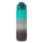 Gourde de sport RPET 1L avec paille intégrée - Turquoise/Noir