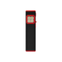 Lampe torche LED personnalisée compacte rechargeable rouge sur fond blanc