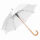 Parapluie automatique avec manche en bois naturel - Blanc