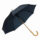 Parapluie automatique avec manche en bois naturel - Bleu marine