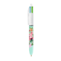Stylo Bic 4 couleurs Fashion bleu clair sur fond blanc
