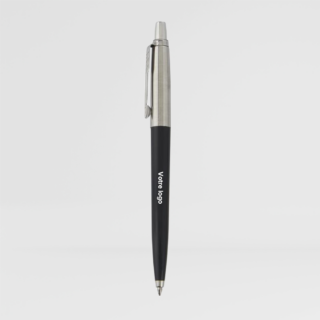 Stylo bille recyclé personnalisable Parker Jotter sur fond gris