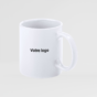 Mug céramique 350 ml spécial sublimation personnalisé sur fond gris
